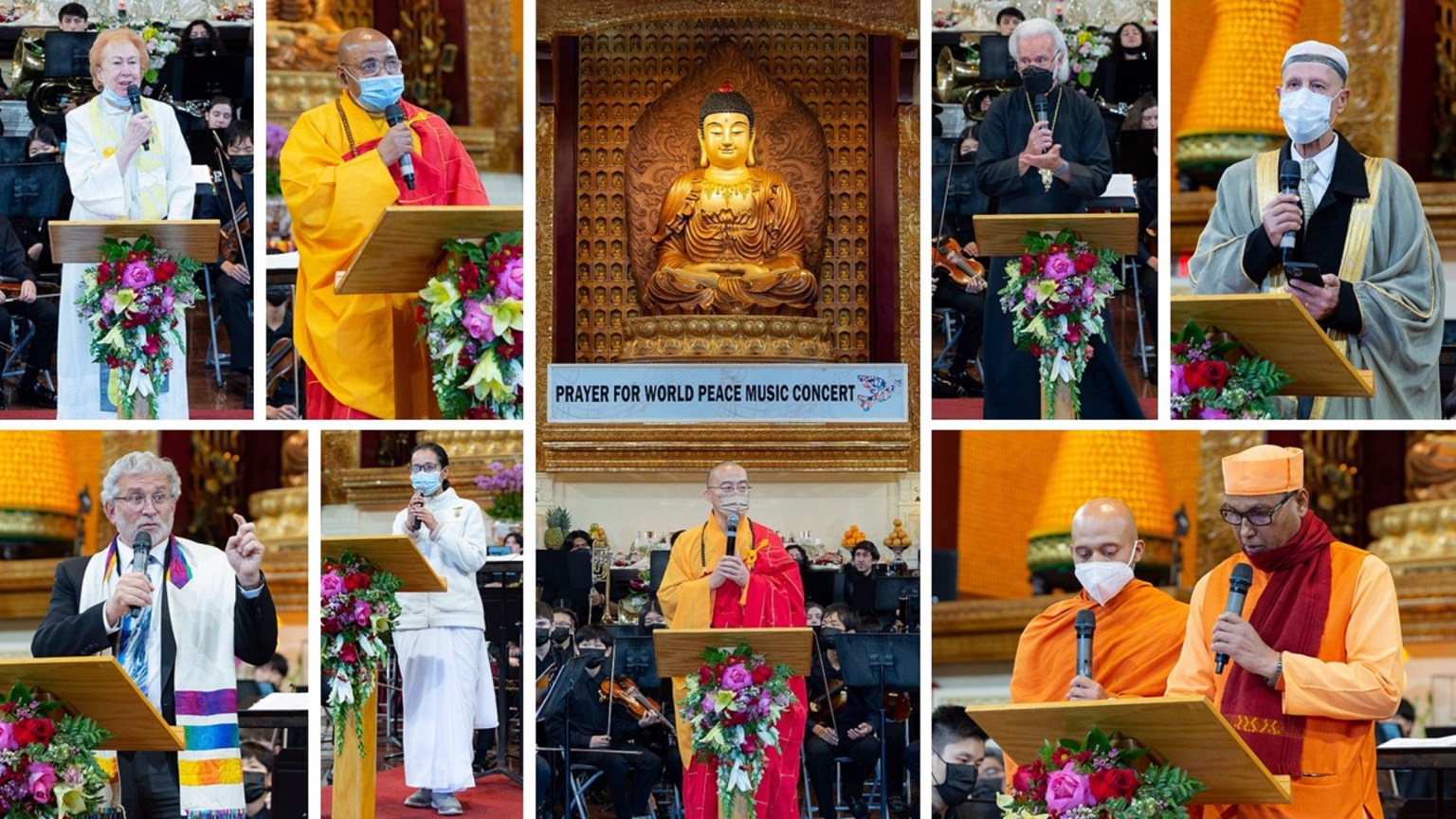 「祈求世界和平音樂會」，結合多元宗教的和平祈願祝禱，跨越宗教藩籬