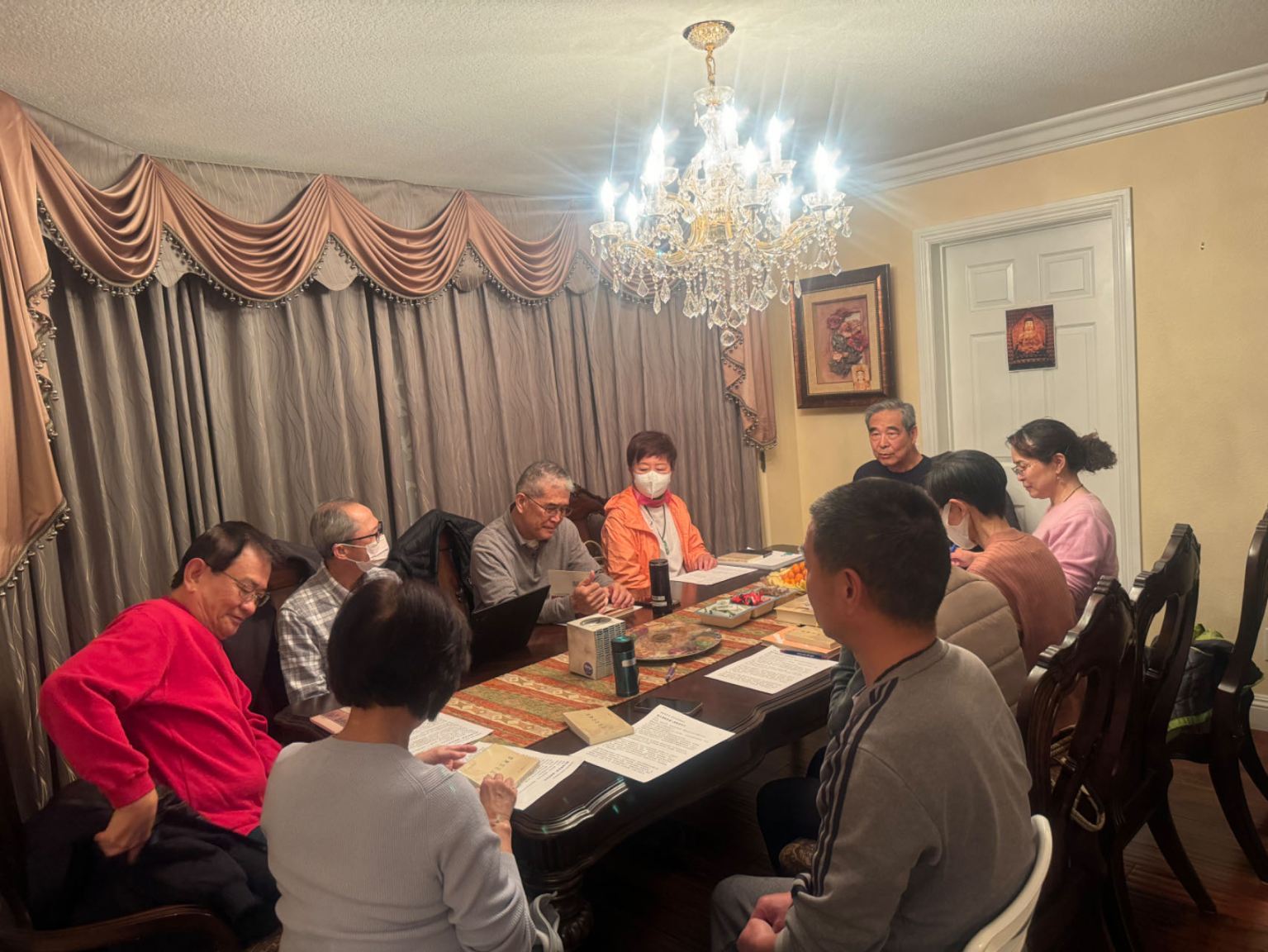 2024年3月15日核桃分會第一次實體讀書會大家以法相會其樂融融 法喜充滿