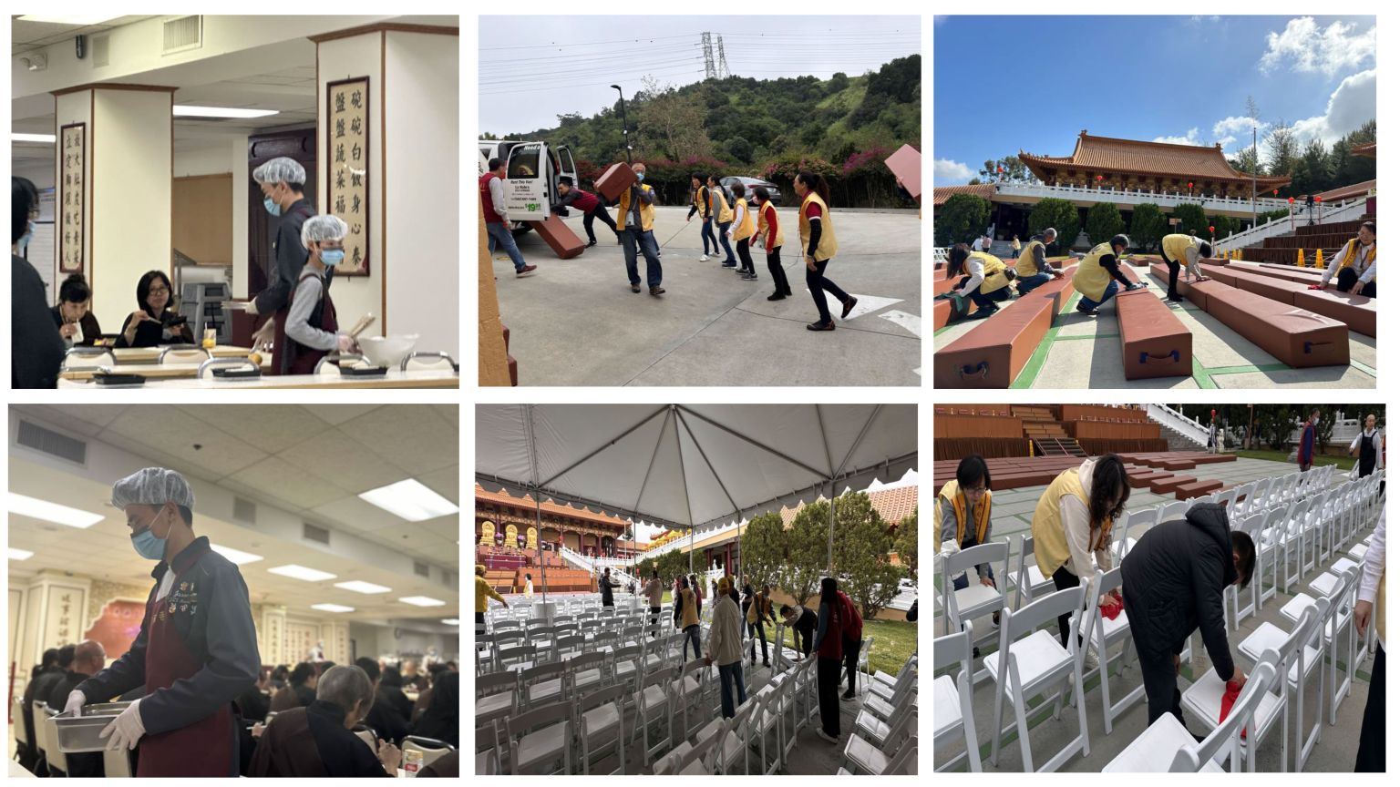 會員在不同單位服務，希望盡心盡力服務好每一位信眾