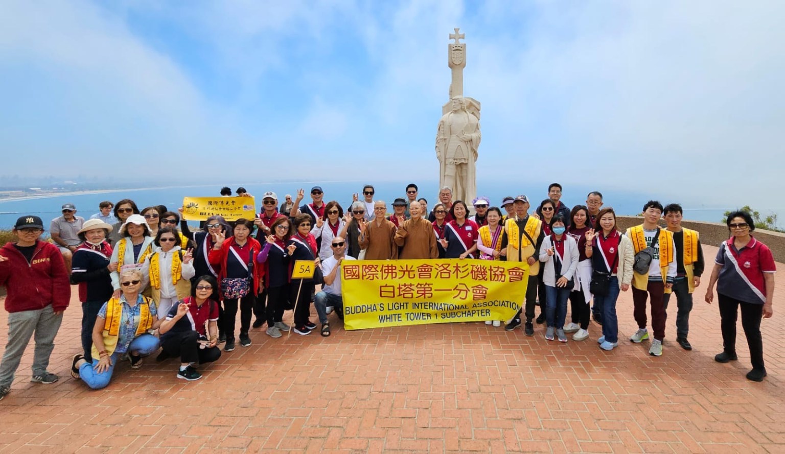 白塔一聖地亞哥一日遊-Cabrillo Monument合影