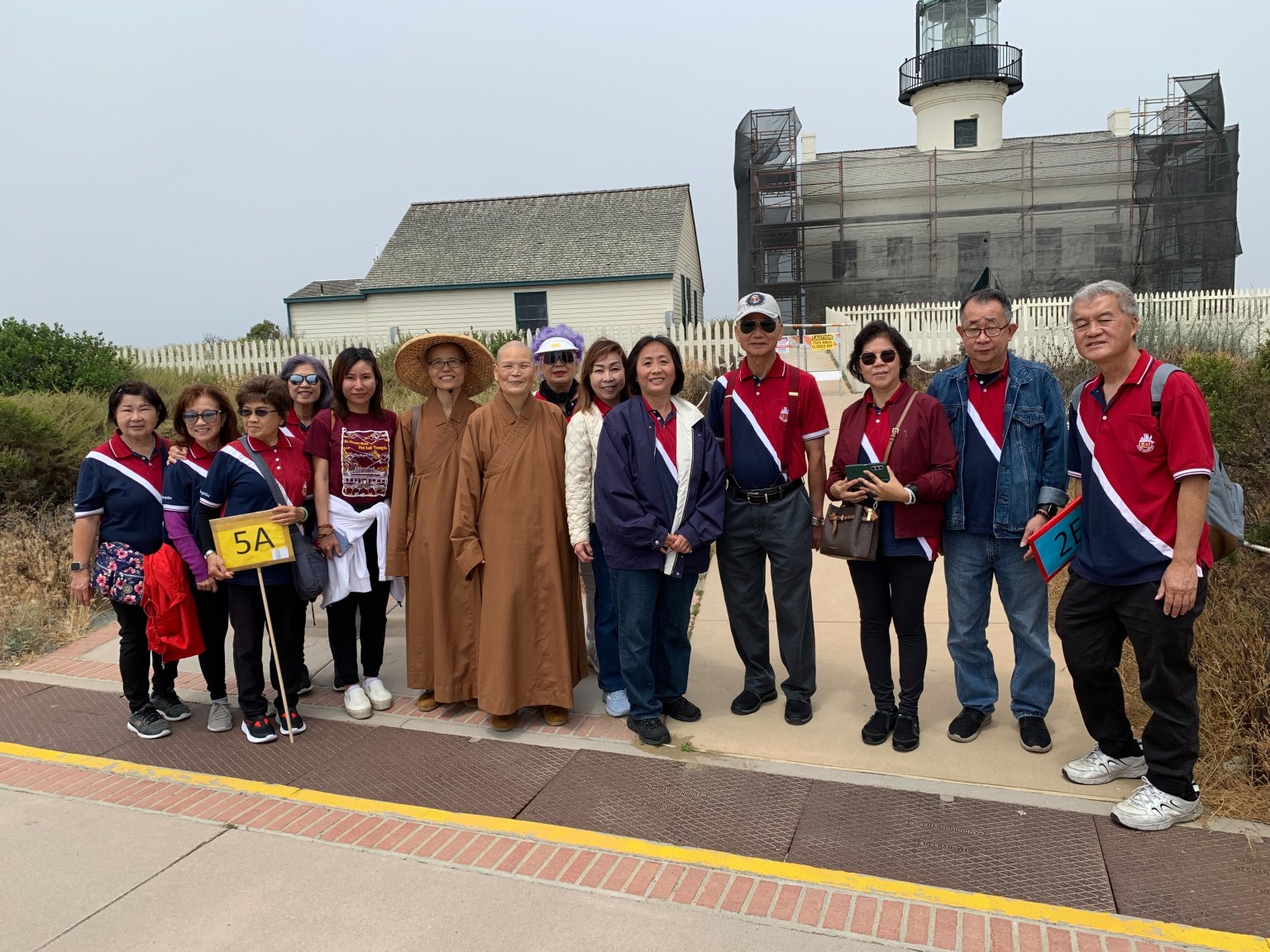 白塔一聖地亞哥一日遊-Cabrillo Monument合影