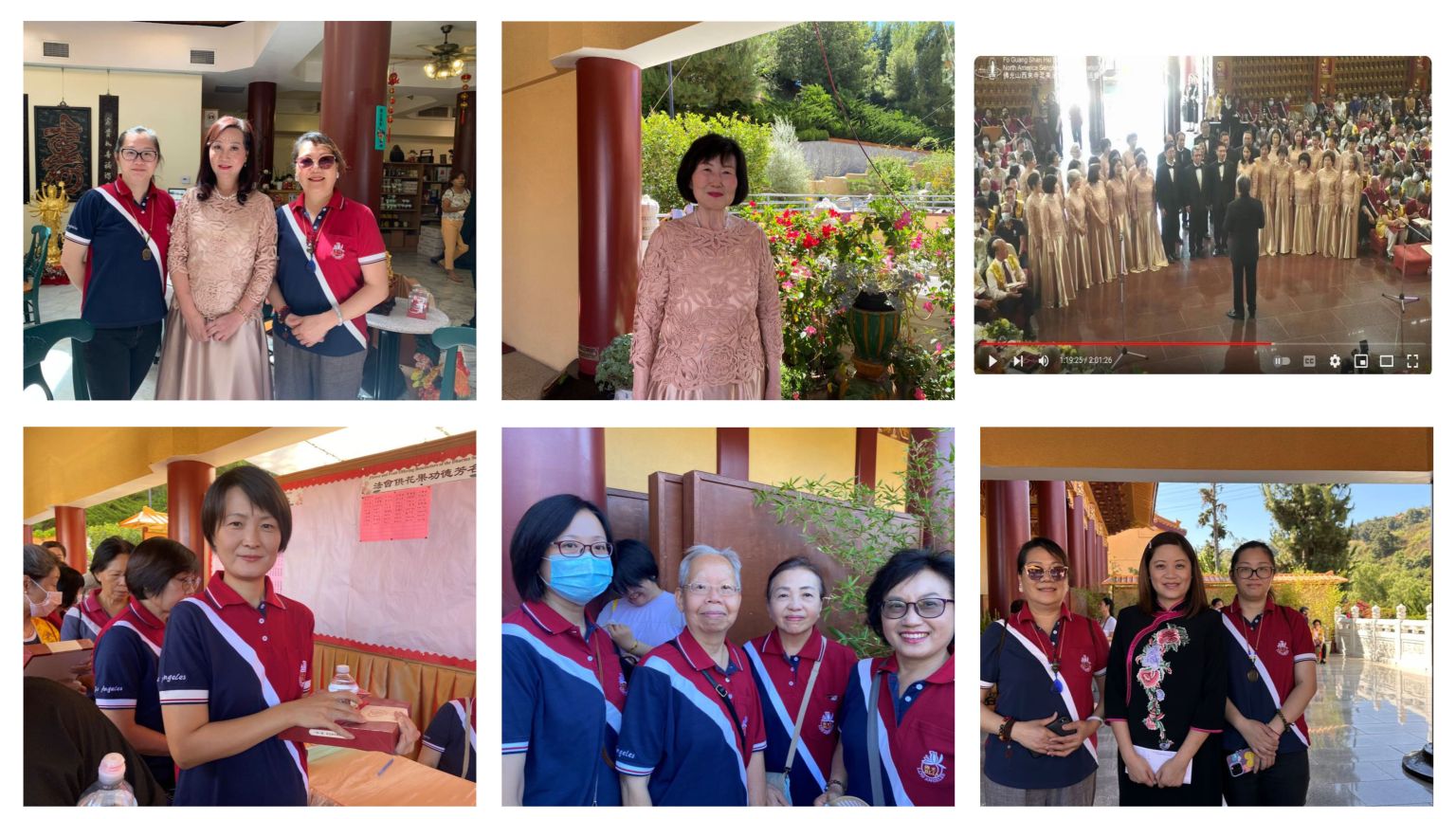 分會會員歡喜參加供僧法會的留影。