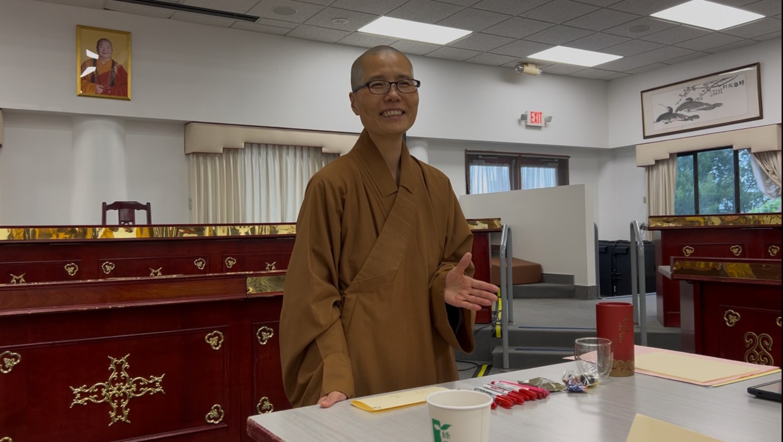 讀書會現場妙忠法師慈悲開示