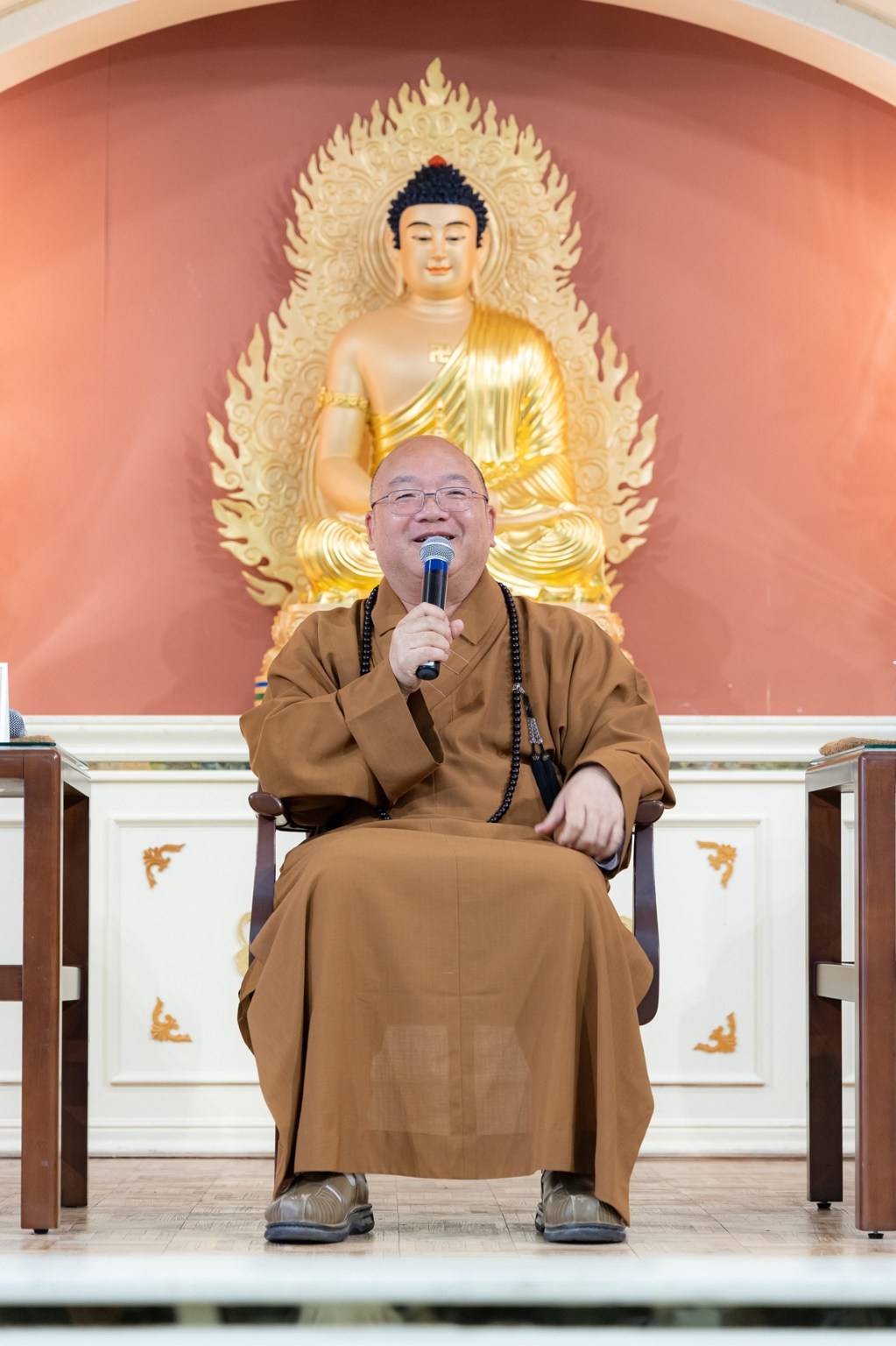 佛光山西來寺於8月3日，恭請佛光山住持心保和尚主講「空的智慧與實踐」佛學座談。