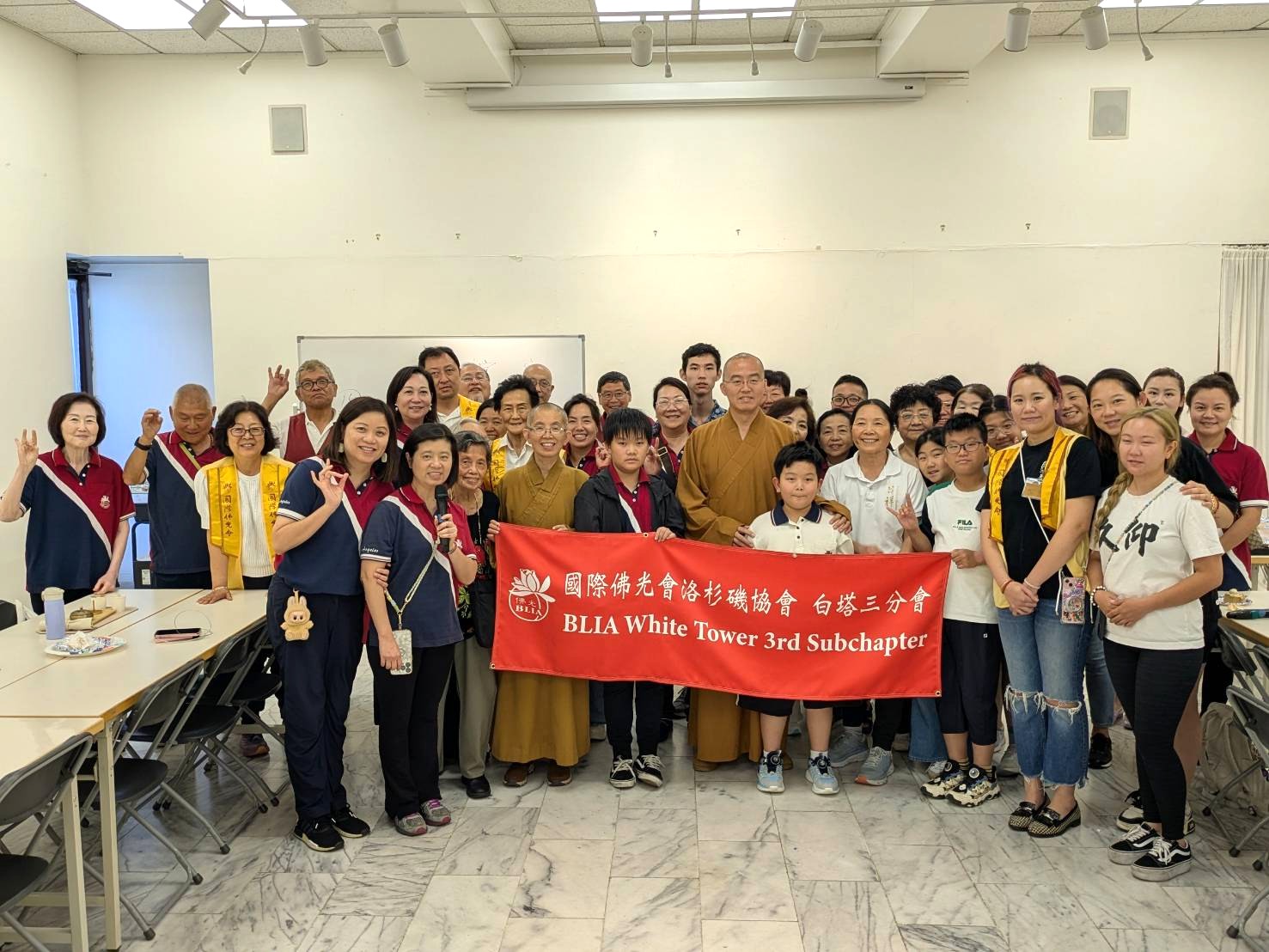 住持慧東法師亦恰臨現場， 鼓勵大家通過參加各項活動，老中青少齊心修學，將佛法融入生活，智慧與慈悲融入日常點滴。