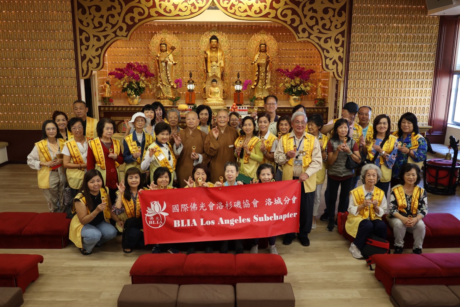 洛城一分會參訪西方寺合照