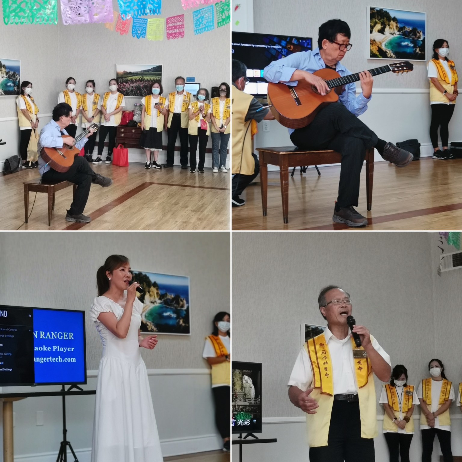 歌唱以及吉他表演