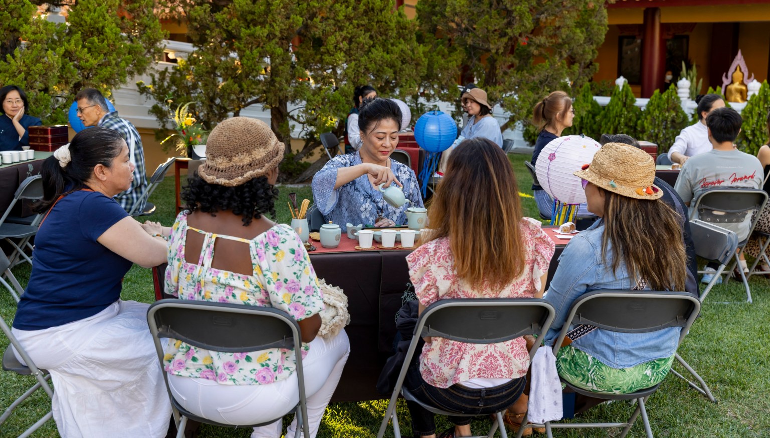 茶禪體驗讓民眾感受中華茶文化之雅趣。