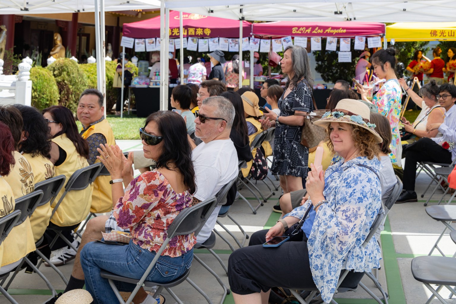Family members and friends immersed in a musical feast filled with gratitude.