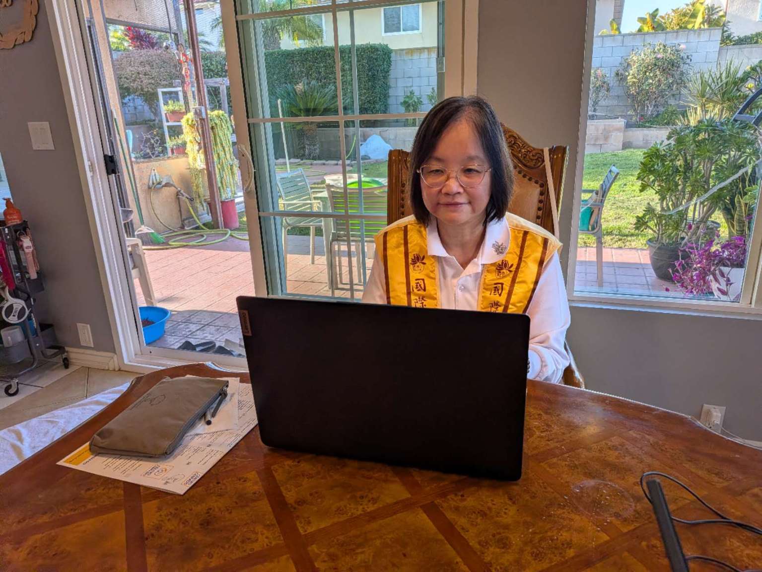 陳春莉師姐參加佛學會考
