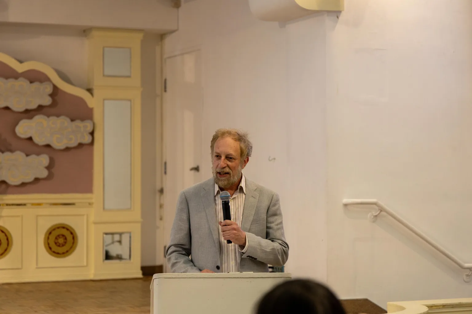 Master of Ceremony Dr. Veidlinger’s opening comments recognizing Sharing Sacred Spaces’ work fostering interfaith communication and understanding.