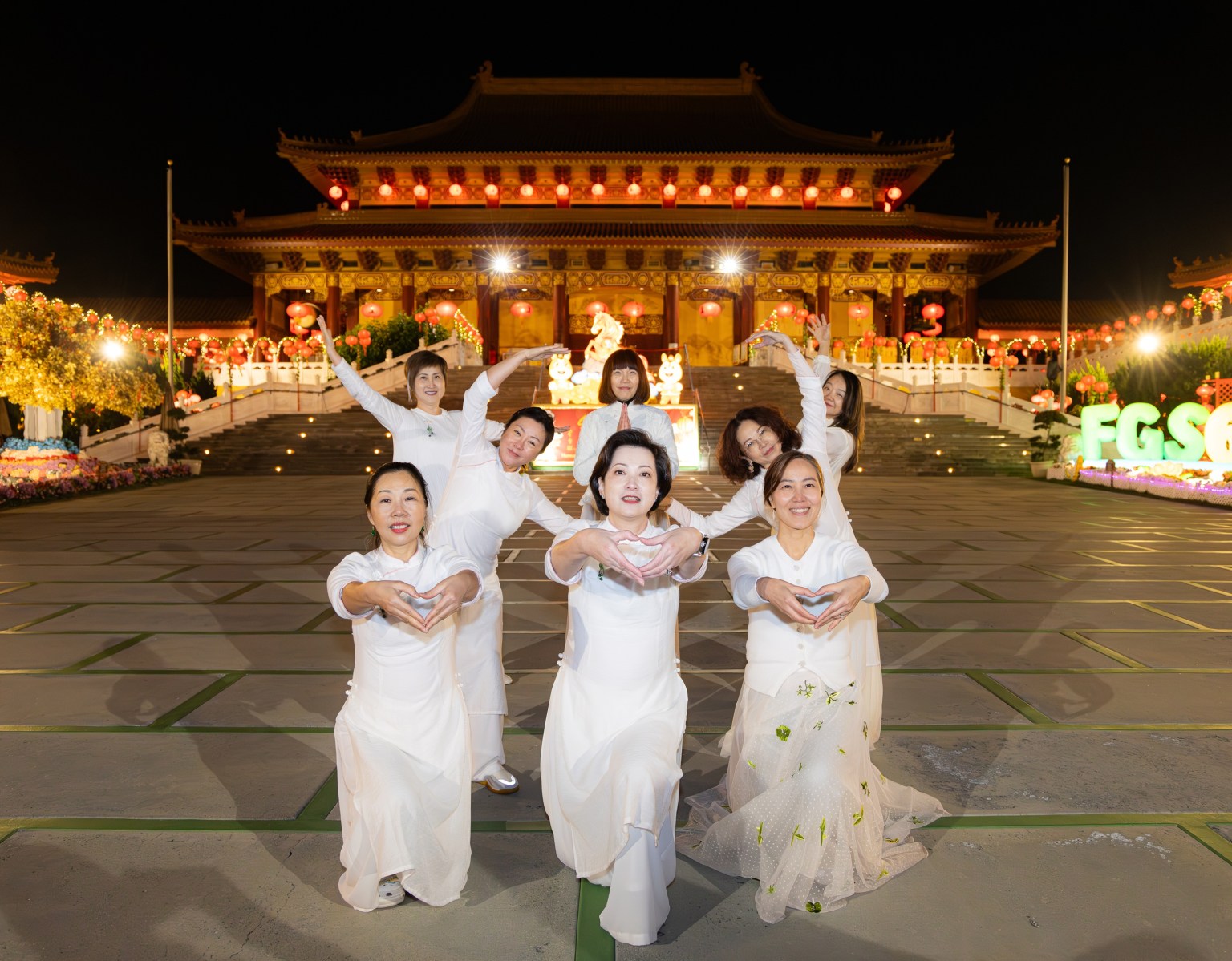 蒙市三分會以手語表演「把愛傳出去」，默契十足、愛與關懷悄然傳遞。