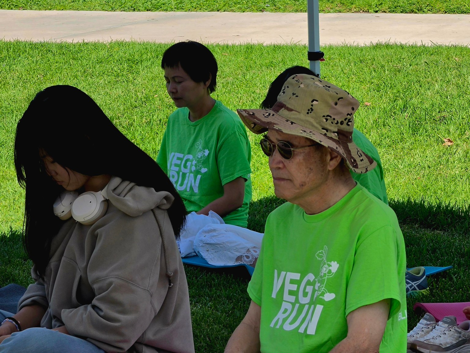 健行後的禪修靜坐