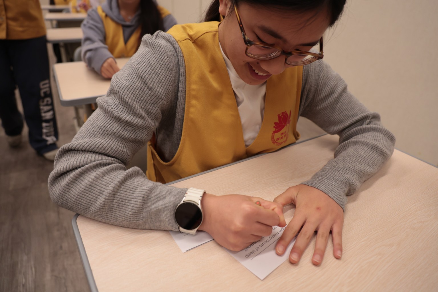 菩提學子進行破冰遊戲。