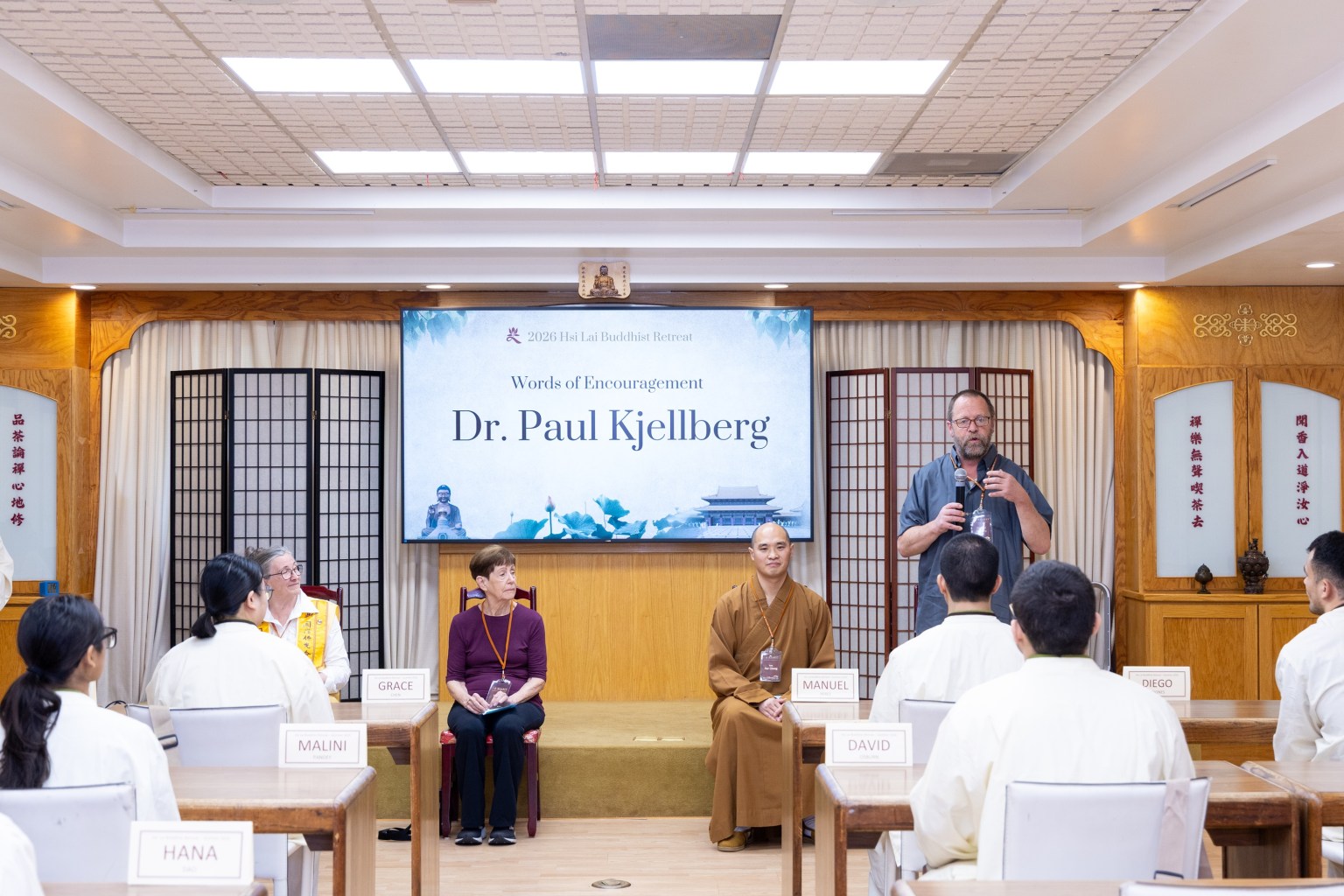 惠提爾學院(Whittier College)教授Paul Kjellberg致詞表示,課程不僅是知識學習,更是身心歷練。