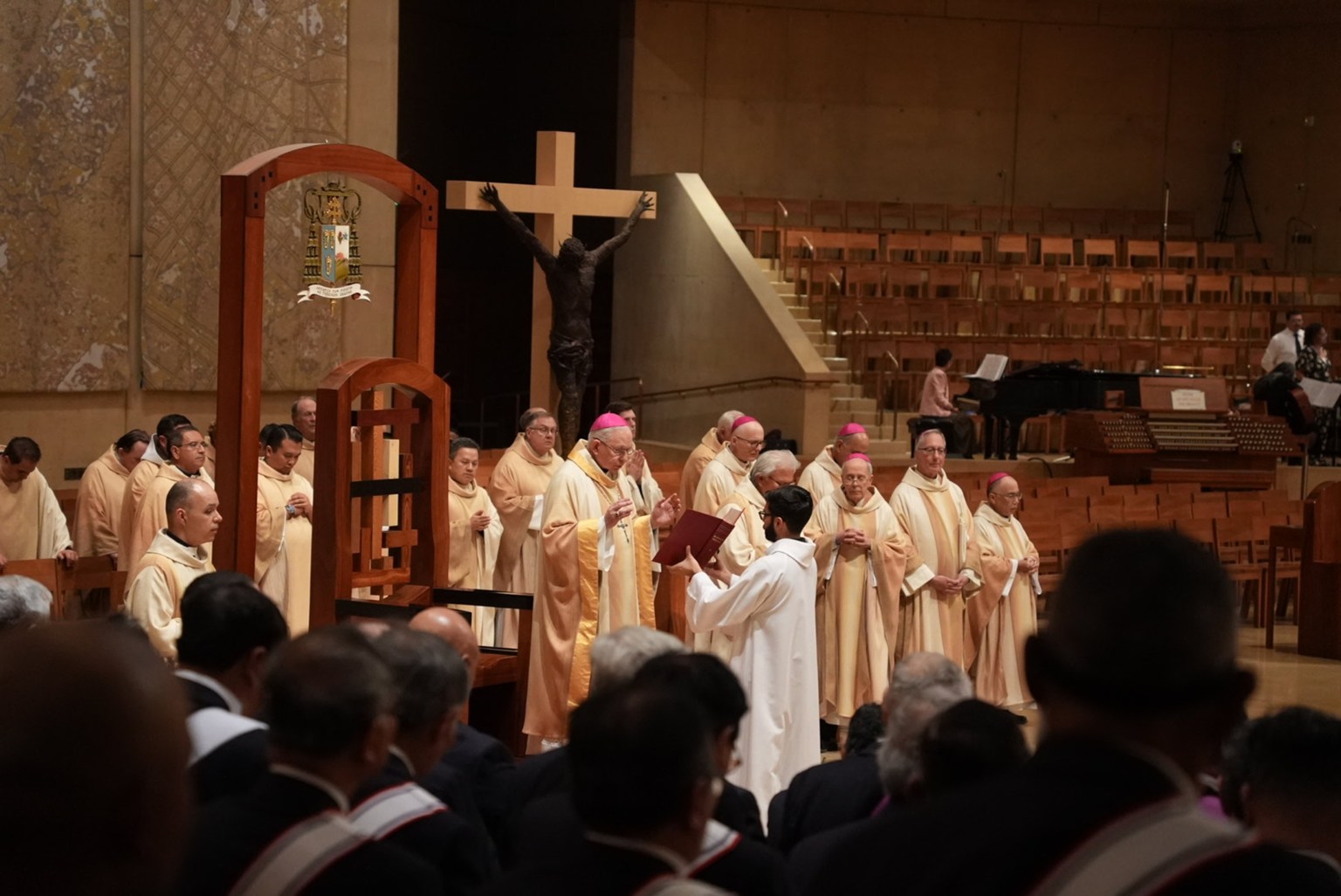 Archbishop Jose H. Gomez presides over the Mass for the Unborn.
