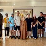 上海久事籃球團隊參訪西來寺　  體悟球場六度精神